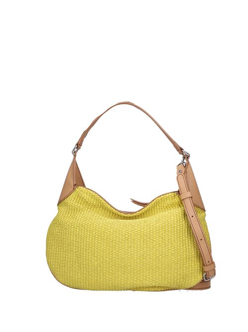 Borsa Jolie in tessuto pelle e rafia GIANNI CHIARINI | 9996 PGL-GRNGIALLO